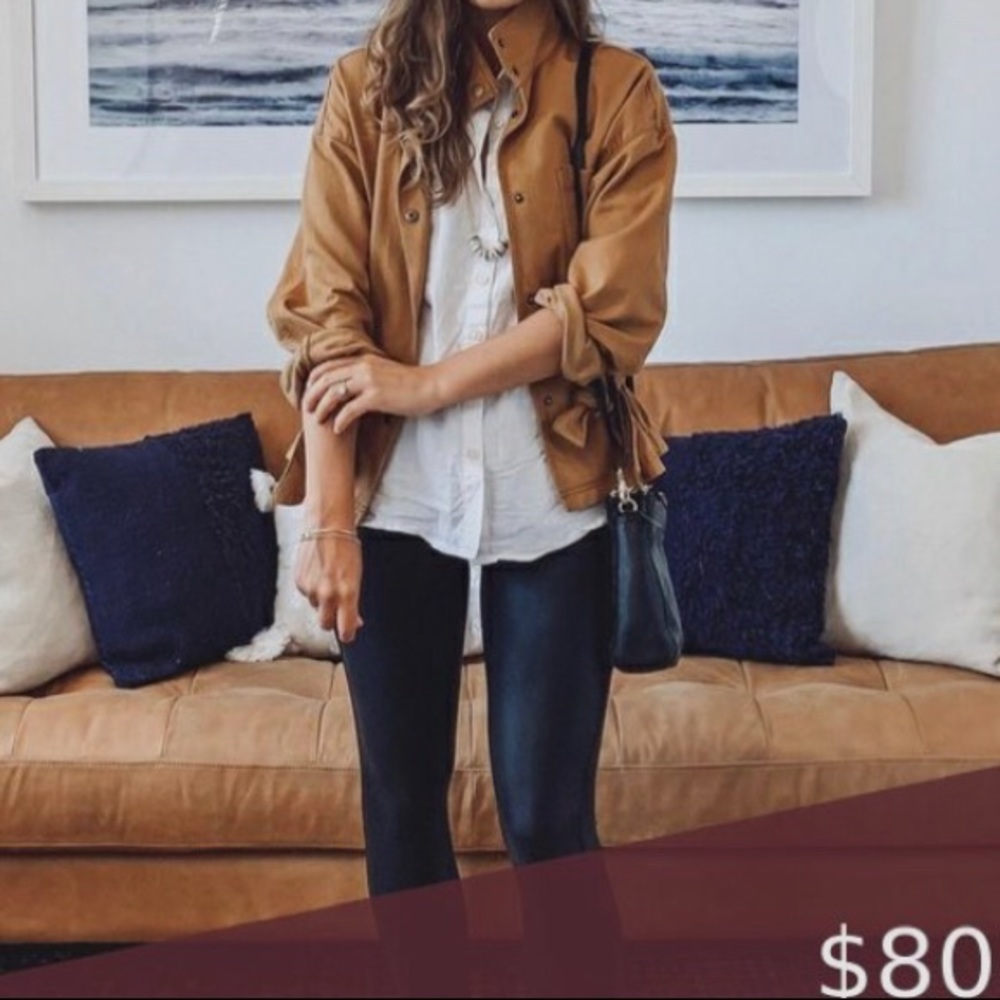Madewell military jacket with ties xxs